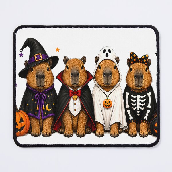 Item preview, Halloween Capybara Ghost Witch Vampire Spooky Boys Kids Girl T-Shirt designed and sold by Djtahar15.