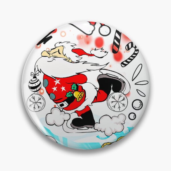 Item preview, Ice Skating Santa designed and sold by DEZINOMANIA.