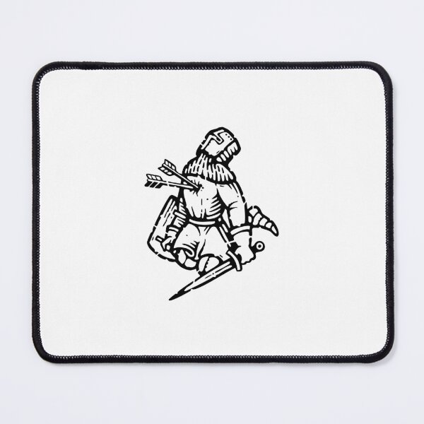 Item preview, Fallen Knight – Medieval Black Ink Art designed and sold by InkStation24.