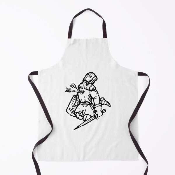 Item preview, Fallen Knight – Medieval Black Ink Art designed and sold by InkStation24.