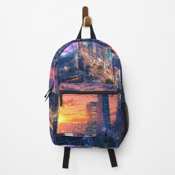 Item preview, Tokyo Sunset to Night – Shibuya Neon Cityscape designed and sold by vekotpu.