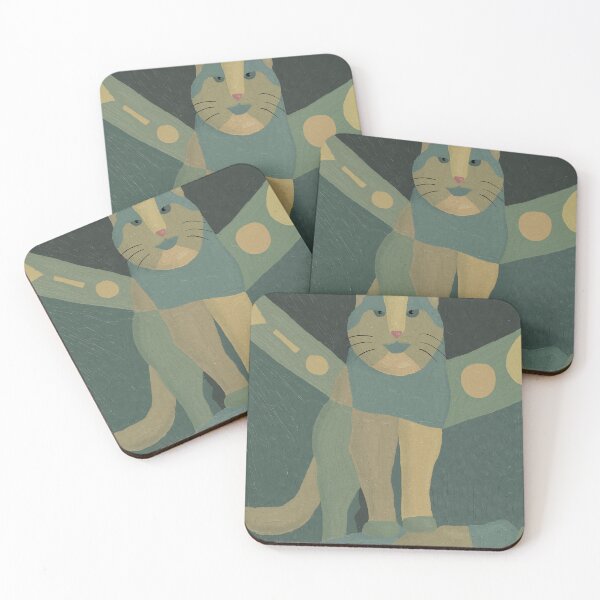 Item preview, Wild Cat – Cubist Geometric Cat Art designed and sold by aekritdeach.
