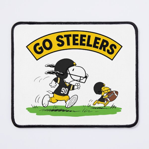 Item preview, Snoopy & Woodstock Pittsburgh Steelers Football Retro F596 designed and sold by GLUVY-THEME.