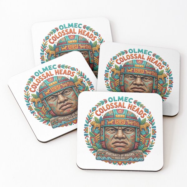 Item preview, OLMEC COLOSSAL HEADS designed and sold by likbatonboot.
