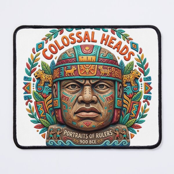Item preview, OLMEC COLOSSAL HEADS designed and sold by likbatonboot.