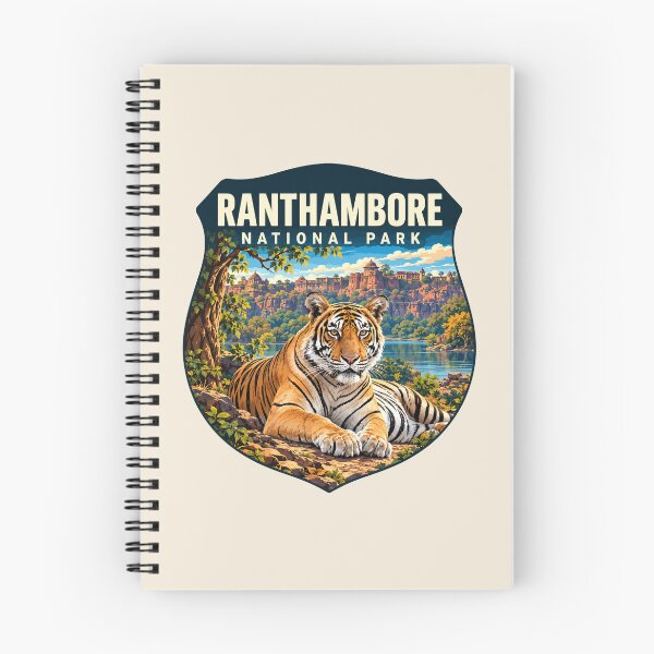 Item preview, Ranthambore National Park India – Vintage Tiger Safari Adventure designed and sold by Gideon Emmerich.