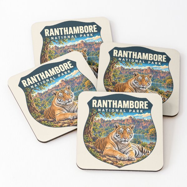 Item preview, Ranthambore National Park India – Vintage Tiger Safari Adventure designed and sold by Gideon Emmerich.