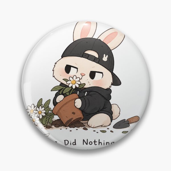 Item preview, I Did Nothing Mischievous Bunny Illustration designed and sold by Day1-TN.