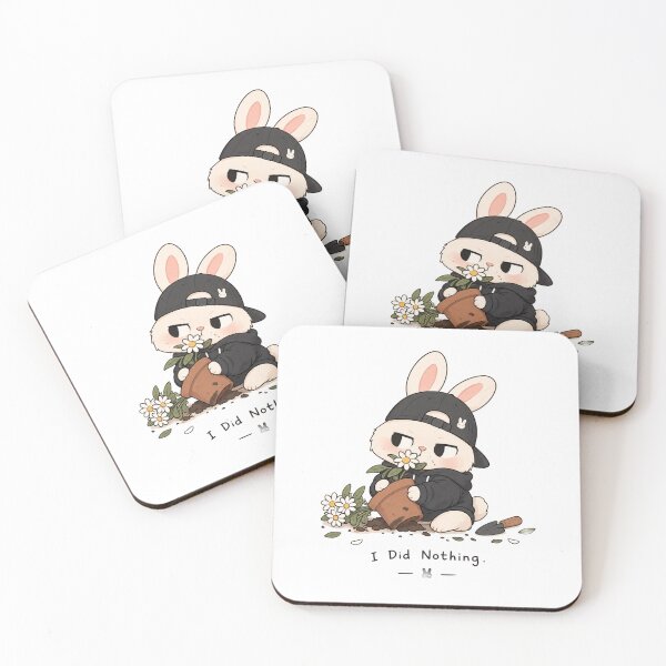 Item preview, I Did Nothing Mischievous Bunny Illustration designed and sold by Day1-TN.