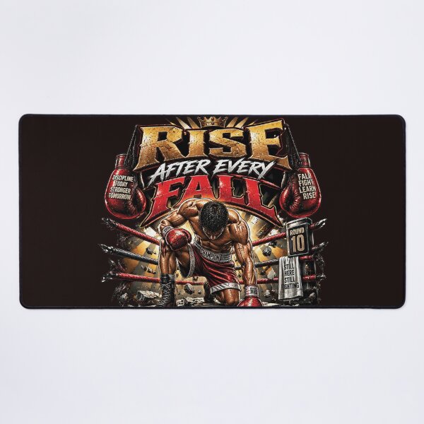 Item preview, Rise After Every Fall | Boxing Gift For Fighters And Champions designed and sold by M. Mamdouh Artworks.