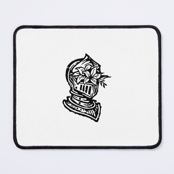 Item preview, Floral Knight Black Ink Art designed and sold by InkStation24.