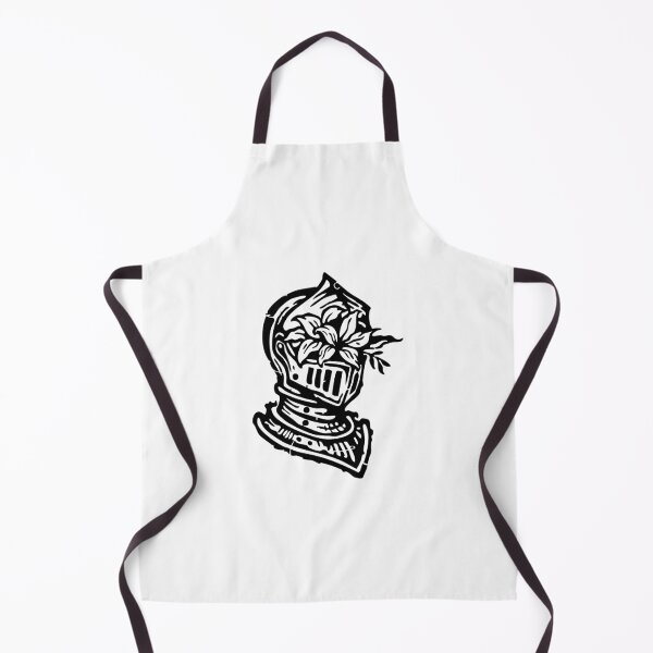 Item preview, Floral Knight Black Ink Art designed and sold by InkStation24.