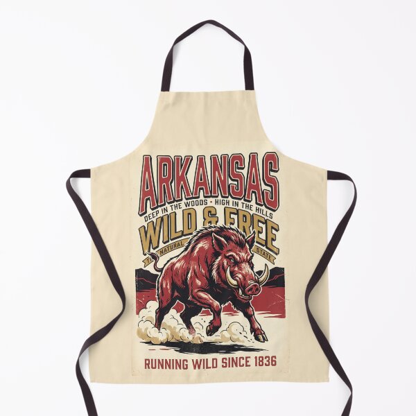 Item preview, Arkansas Razorback Vintage Poster Natural State Ozarks Man Cave Wall Art designed and sold by Cozy-Old-Pub.