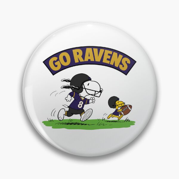 Item preview, Snoopy & Woodstock Baltimore Ravens Football Retro F597 designed and sold by GLUVY-THEME.