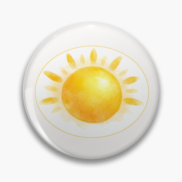 Item preview, Bright Golden Watercolor Sun Graphic Sunshine Rays Art designed and sold by VibeShift Studio.