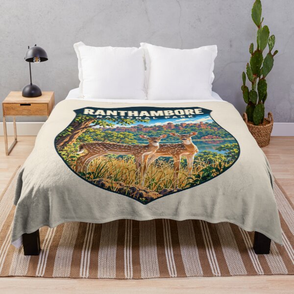 Item preview, Ranthambore National Park India – Vintage Tiger Safari Adventure designed and sold by Gideon Emmerich.