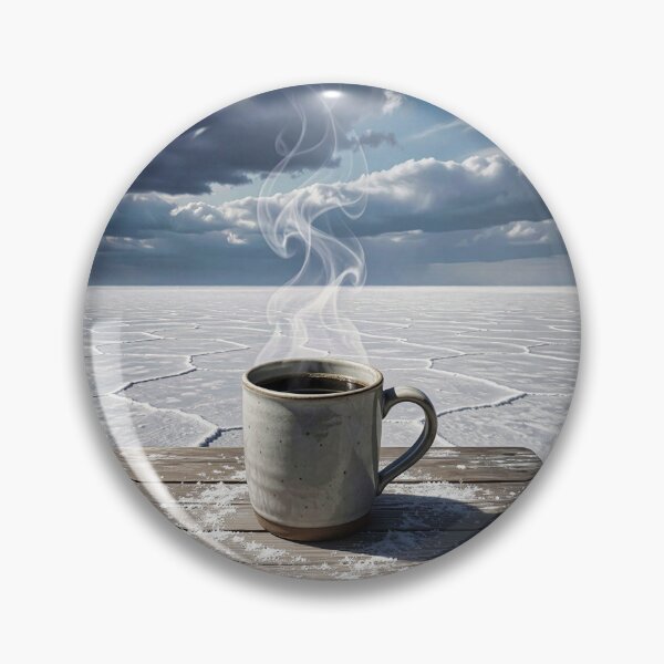 Item preview, Mug with coffee in the frozen wasteland designed and sold by Marcu Ioachim.