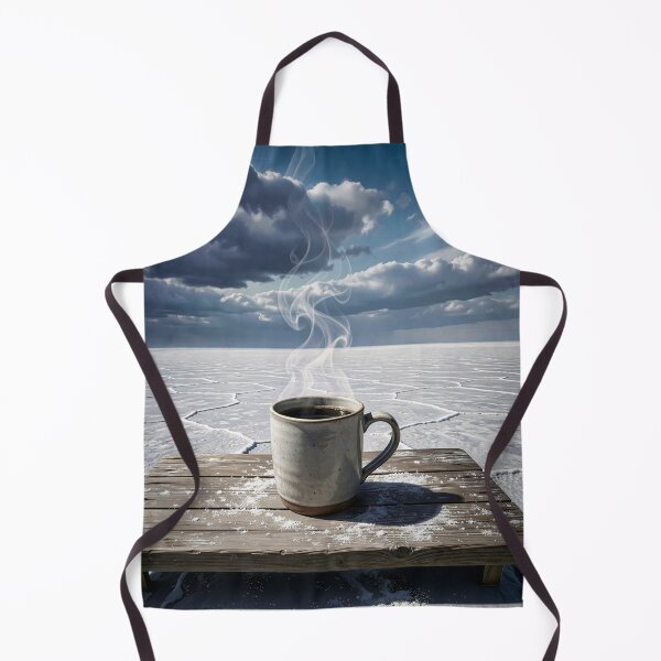 Item preview, Mug with coffee in the frozen wasteland designed and sold by Marcu Ioachim.