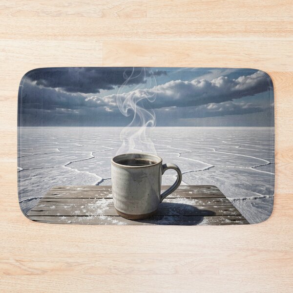 Item preview, Mug with coffee in the frozen wasteland designed and sold by Marcu Ioachim.