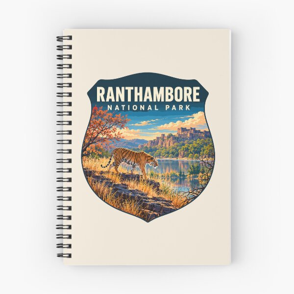 Item preview, Ranthambore National Park India – Vintage Tiger Safari Adventure designed and sold by Gideon Emmerich.