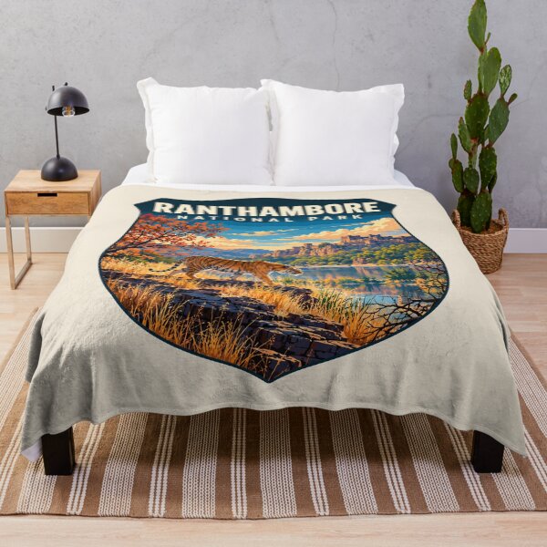 Item preview, Ranthambore National Park India – Vintage Tiger Safari Adventure designed and sold by Gideon Emmerich.