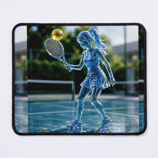 Item preview, Glass Tennis Player designed and sold by AwesomeDigiShop.
