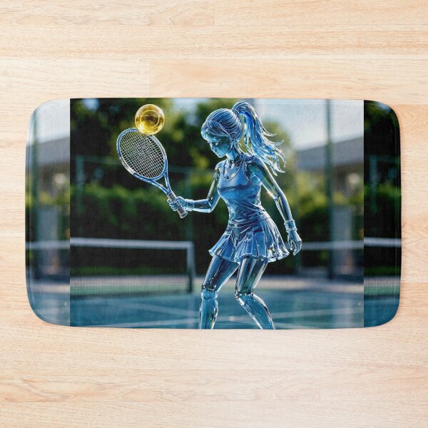 Item preview, Glass Tennis Player  designed and sold by AwesomeDigiShop.