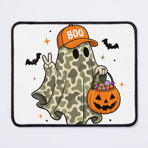 Item preview, Camo Ghost Boo Halloween Squad Spooky Season Men Women Kids T-Shirt designed and sold by Offhand.