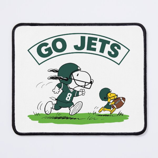 Item preview, Snoopy & Woodstock New York Jets Football Retro F598 designed and sold by GLUVY-THEME.