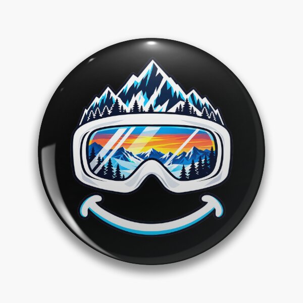 Item preview, Ski goggles, mountains, winter, sunset designed and sold by Loona97.