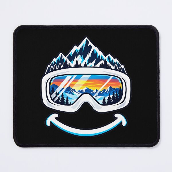 Item preview, Ski goggles, mountains, winter, sunset designed and sold by Loona97.