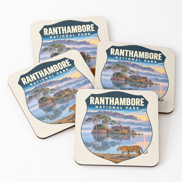 Item preview, Ranthambore National Park India – Vintage Tiger Safari Adventure designed and sold by Gideon Emmerich.