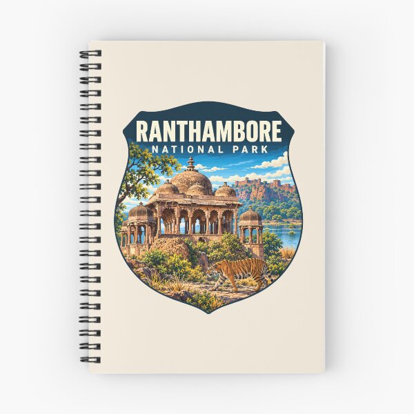 Item preview, Ranthambore National Park India – Vintage Tiger Safari Adventure designed and sold by Gideon Emmerich.