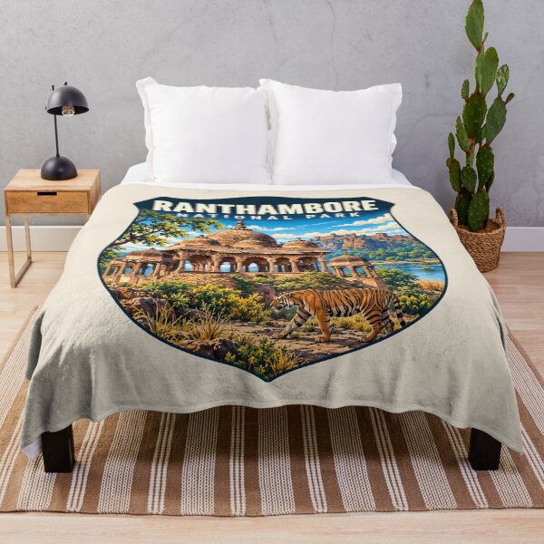Item preview, Ranthambore National Park India – Vintage Tiger Safari Adventure designed and sold by Gideon Emmerich.