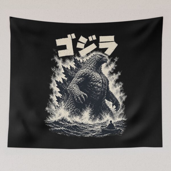 Item preview, Japanese Kaiju Monster Vintage Ocean Graphic designed and sold by DianaVape.