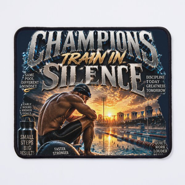 Item preview, Champions Train In Silence | Swimmer Gift For Competitive Swimming Athletes designed and sold by M. Mamdouh Artworks.