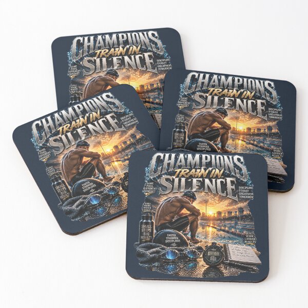 Item preview, Champions Train In Silence | Swimmer Gift For Competitive Swimming Athletes designed and sold by M. Mamdouh Artworks.