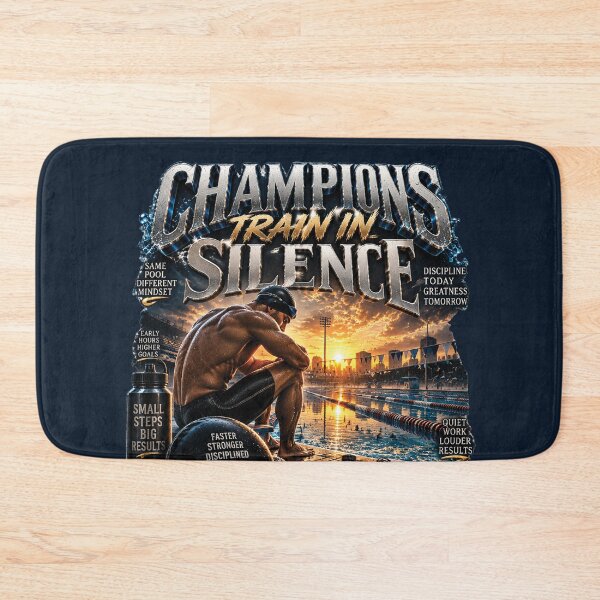 Item preview, Champions Train In Silence | Swimmer Gift For Competitive Swimming Athletes designed and sold by M. Mamdouh Artworks.