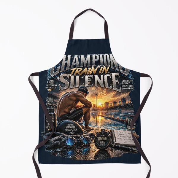 Item preview, Champions Train In Silence | Swimmer Gift For Competitive Swimming Athletes designed and sold by M. Mamdouh Artworks.