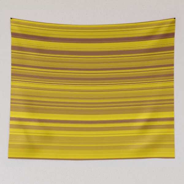 Item preview, Striped Pattern Yellow Brown designed and sold by ArtbyDebbieC.