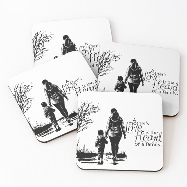 Item preview, ​A Mother's Love is the Heart of a Family Silhouette Art designed and sold by i-am-who-i-am85.