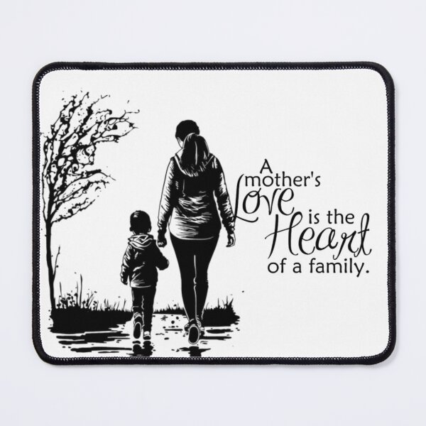 Item preview, A Mother's Love is the Heart of a Family Silhouette Art designed and sold by i-am-who-i-am85.