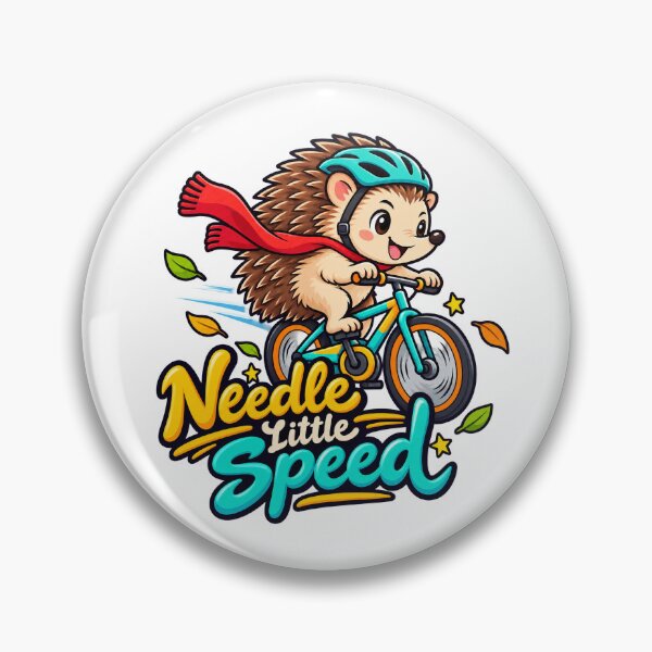Item preview, Funny Hedgehog Cyclist – Needle Little Speed Biking Gift designed and sold by Isliath.