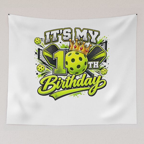 Item preview, It's My 10th Birthday Pickleball Player Ten Year Old Gift designed and sold by drawwiika+44.