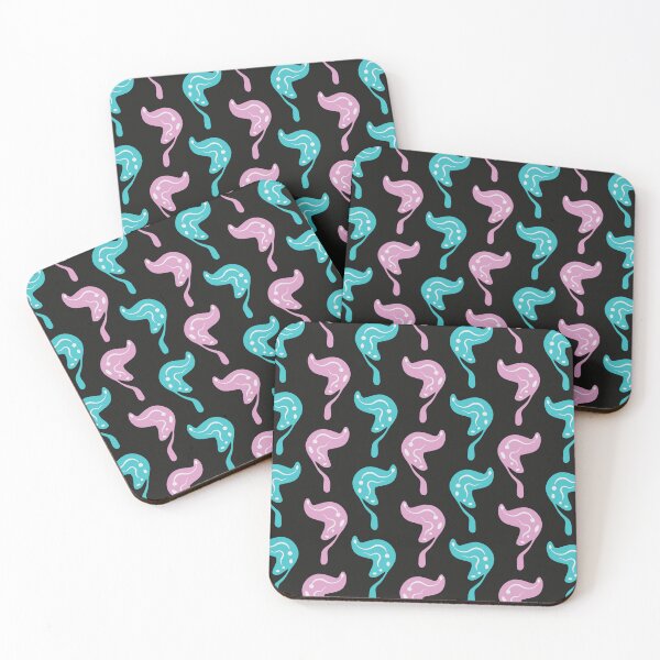 Item preview, Drippy Weird Mushrooms Pattern 1 - Fairy Water Magic & Black designed and sold by Daniel Bevis Design.