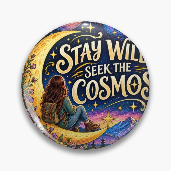 Item preview, Stay Wild Seek the Cosmos Celestial Adventure designed and sold by ArtByKapil.