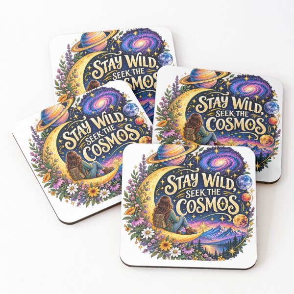 Item preview, Stay Wild Seek the Cosmos Celestial Adventure designed and sold by ArtByKapil.