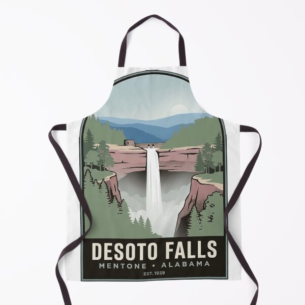 Item preview, DeSoto Falls Mentone Misty Spring Canyon Badge Sticker designed and sold by DetourDgn.