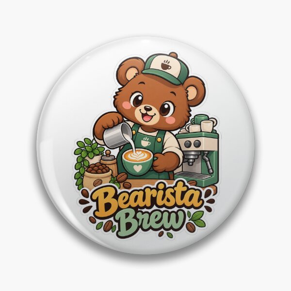 Item preview, Cute Bear Barista – Bearista Brew Coffee Lover Gift designed and sold by Isliath.