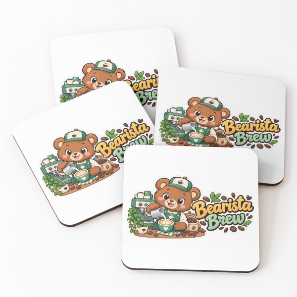 Item preview, Cute Bear Barista – Bearista Brew Coffee Lover Gift designed and sold by Isliath.